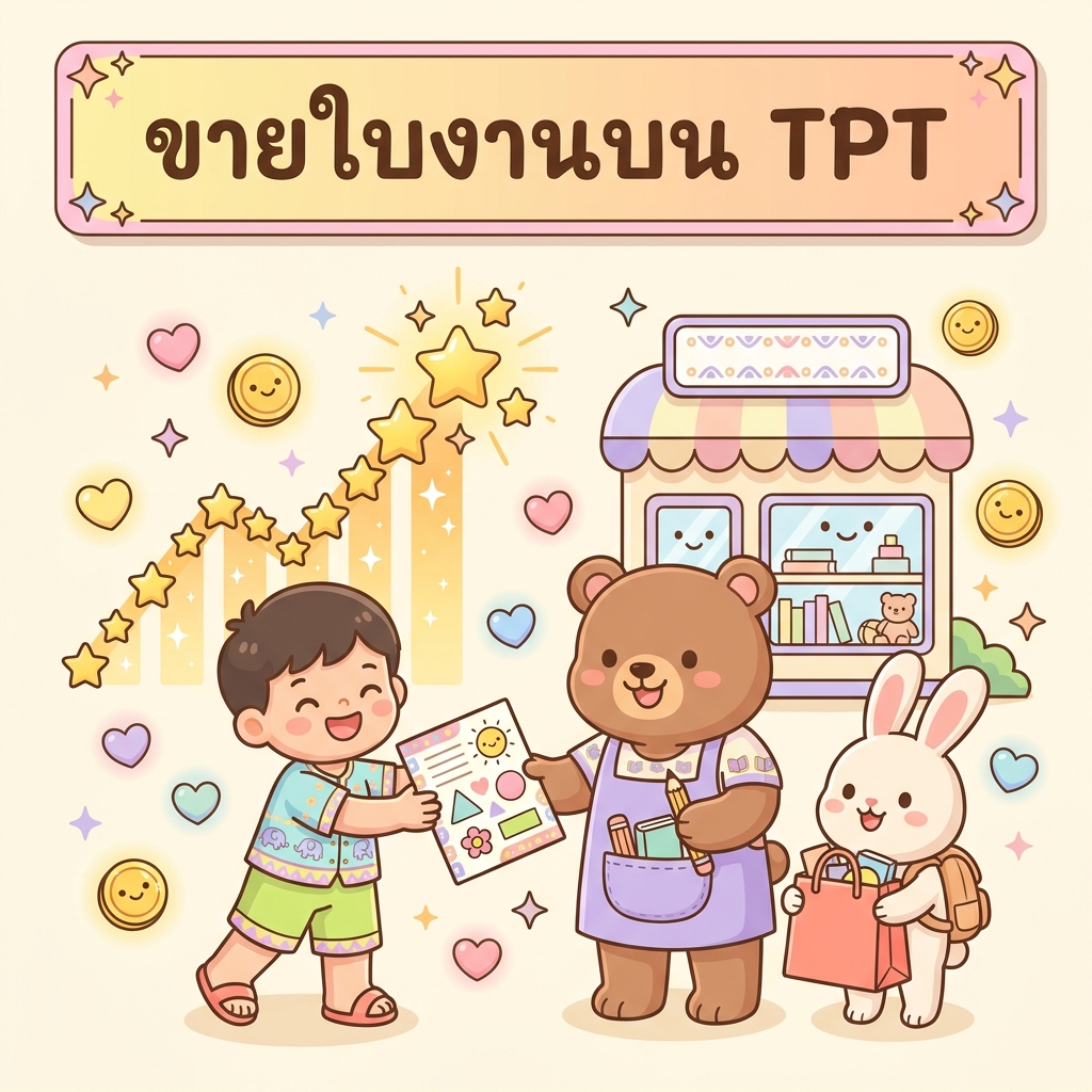 ขายใบงานบน TPT: คู่มือฉบับสมบูรณ์สำหรับคนไทย (2026)