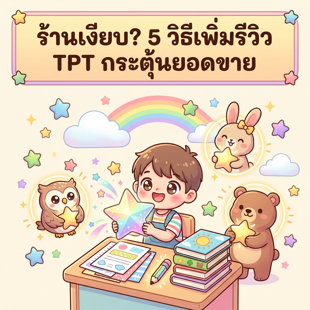 ร้านเงียบ? 5 วิธีเพิ่มรีวิว TPT กระตุ้นยอดขาย
