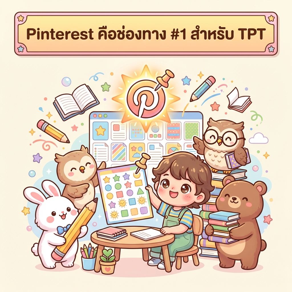 Pinterest TPT: โปรโมทใบงานยังไงให้ปัง แม้ไม่มีผู้ติดตาม