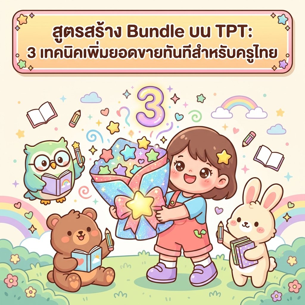 สูตรสร้าง Bundle บน TPT: 3 เทคนิคเพิ่มยอดขายทันทีสำหรับครูไทย